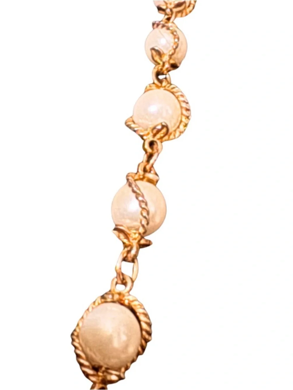 Ferragamo Upcycled Caged Pearl Necklace - Picture 6 of 9